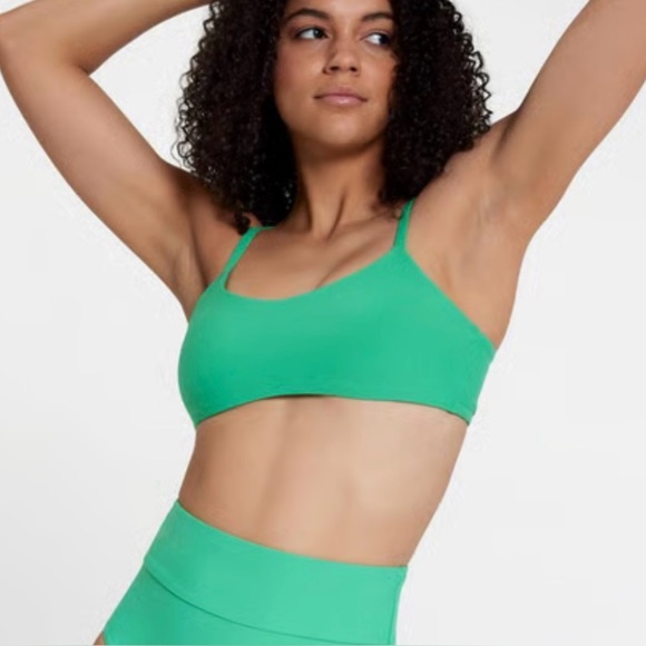 Calia Carrie Underwood Tie Back Bikini Top Scoop Neck Sporty Athletic - Picture 1 of 5